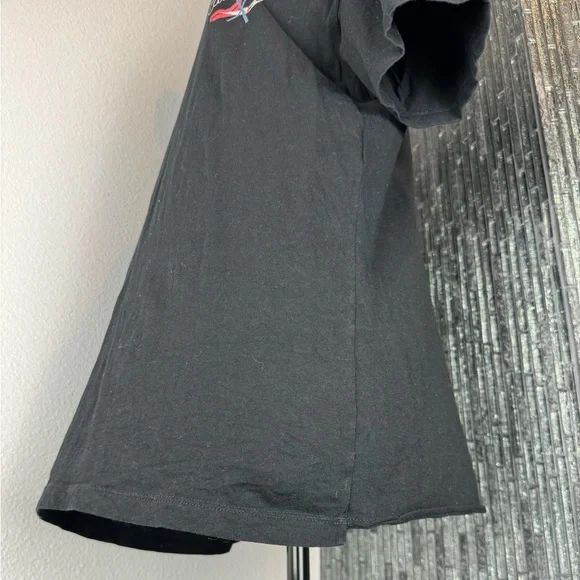 🚭Saint Laurent Black No Smoking Detail Cotton Jersey T Shirt Size XS